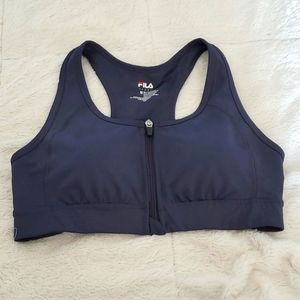 EUC Fila Front Closure Sports Bra